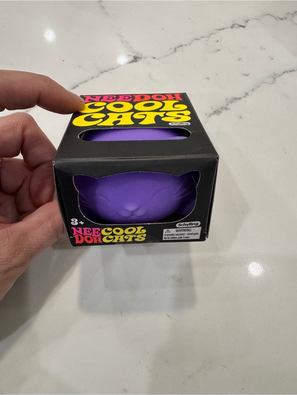 NeeDoh Cool Cats Purple Cat Stress Ball